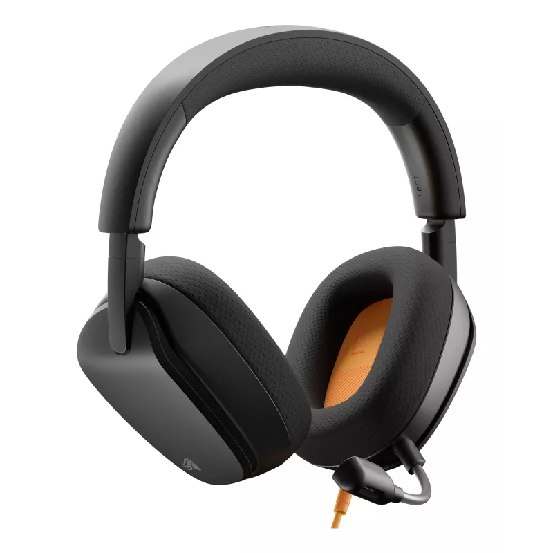 Glorious Gaming Glorious GHS Eternal - Stereo mängupeakomplekt arvutile, PS5-le, PS4-le, Xboxile, Switchile - kohandatud häälesuunaga nurga all olevad draiverid, reguleeritav kristallselge eemaldatav mikrofon, 3,5 mm - vastupidav, kogu päeva/öö mugavus - must