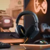 Glorious Gaming Glorious GHS Eternal - Stereo mängupeakomplekt arvutile, PS5-le, PS4-le, Xboxile, Switchile - kohandatud häälesuunaga nurga all olevad draiverid, reguleeritav kristallselge eemaldatav mikrofon, 3,5 mm - vastupidav, kogu päeva/öö mugavus - must