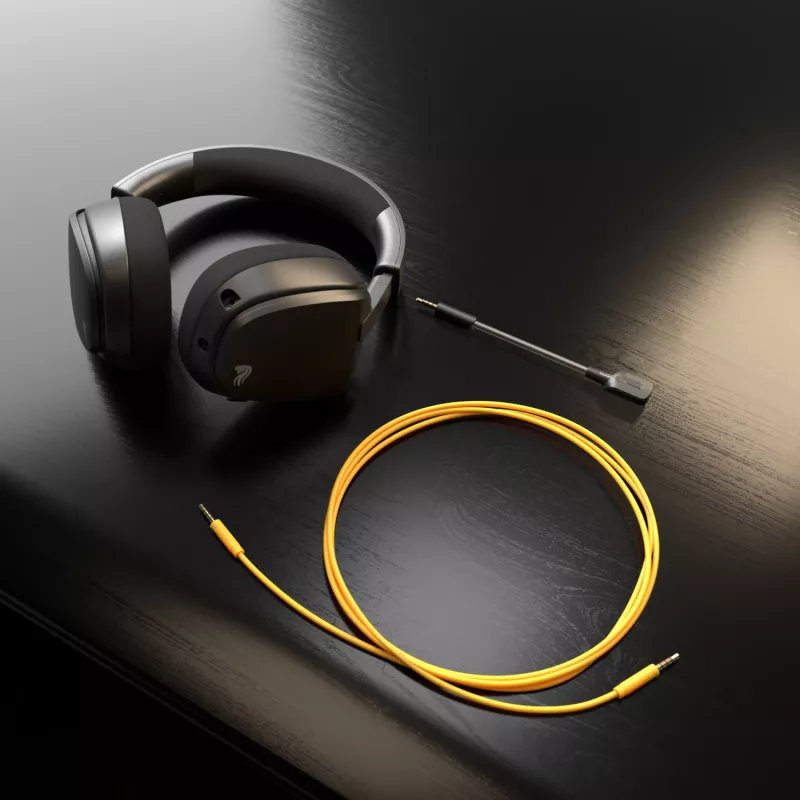 Glorious Gaming Glorious GHS Eternal - Stereo mängupeakomplekt arvutile, PS5-le, PS4-le, Xboxile, Switchile - kohandatud häälesuunaga nurga all olevad draiverid, reguleeritav kristallselge eemaldatav mikrofon, 3,5 mm - vastupidav, kogu päeva/öö mugavus - must
