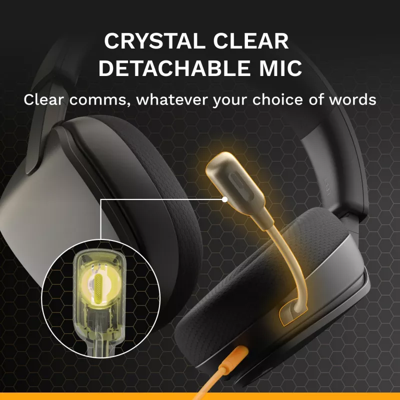 Glorious Gaming Glorious GHS Eternal - Stereo mängupeakomplekt arvutile, PS5-le, PS4-le, Xboxile, Switchile - kohandatud häälesuunaga nurga all olevad draiverid, reguleeritav kristallselge eemaldatav mikrofon, 3,5 mm - vastupidav, kogu päeva/öö mugavus - must