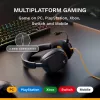 Glorious Gaming Glorious GHS Eternal - Stereo mängupeakomplekt arvutile, PS5-le, PS4-le, Xboxile, Switchile - kohandatud häälesuunaga nurga all olevad draiverid, reguleeritav kristallselge eemaldatav mikrofon, 3,5 mm - vastupidav, kogu päeva/öö mugavus - must