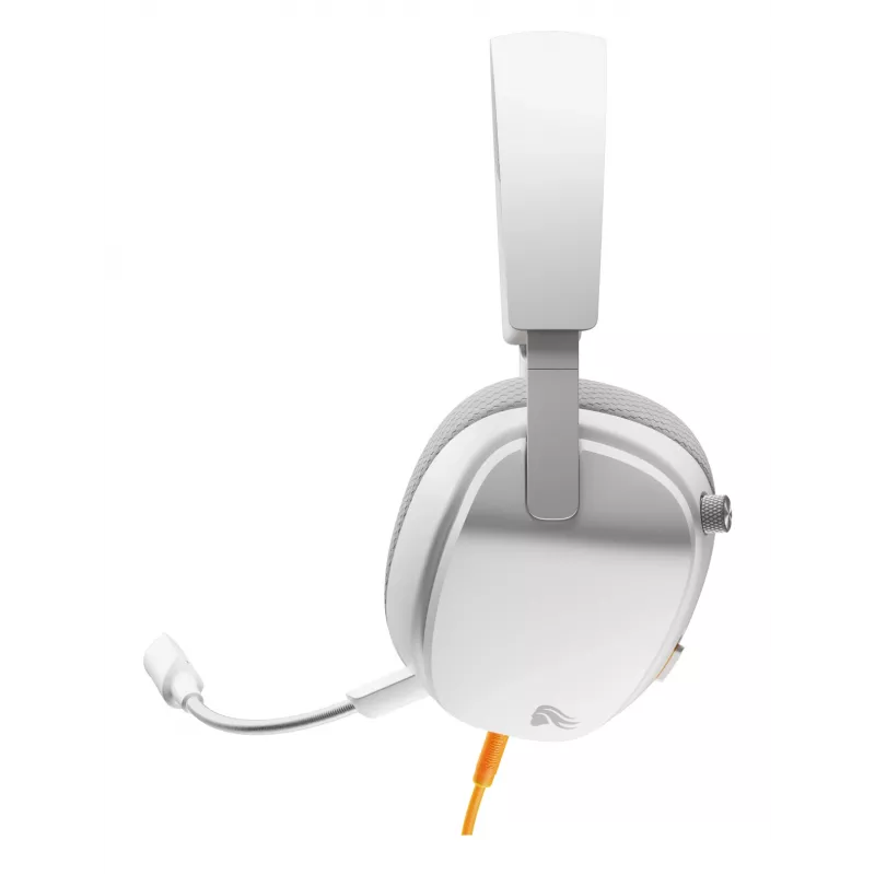 Glorious Gaming Glorious GHS Eternal – stereomängupeakomplekt arvutile, PS5-le, PS4-le, Xboxile, Switchile – kohandatud häälestusega nurga all draiverid, reguleeritav kristallselge eemaldatav mikrofon, 3,5 mm – vastupidav, kogu päeva/öö mugavus – valge