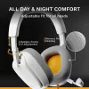 Glorious Gaming Glorious GHS Eternal – stereomängupeakomplekt arvutile, PS5-le, PS4-le, Xboxile, Switchile – kohandatud häälestusega nurga all draiverid, reguleeritav kristallselge eemaldatav mikrofon, 3,5 mm – vastupidav, kogu päeva/öö mugavus – valge