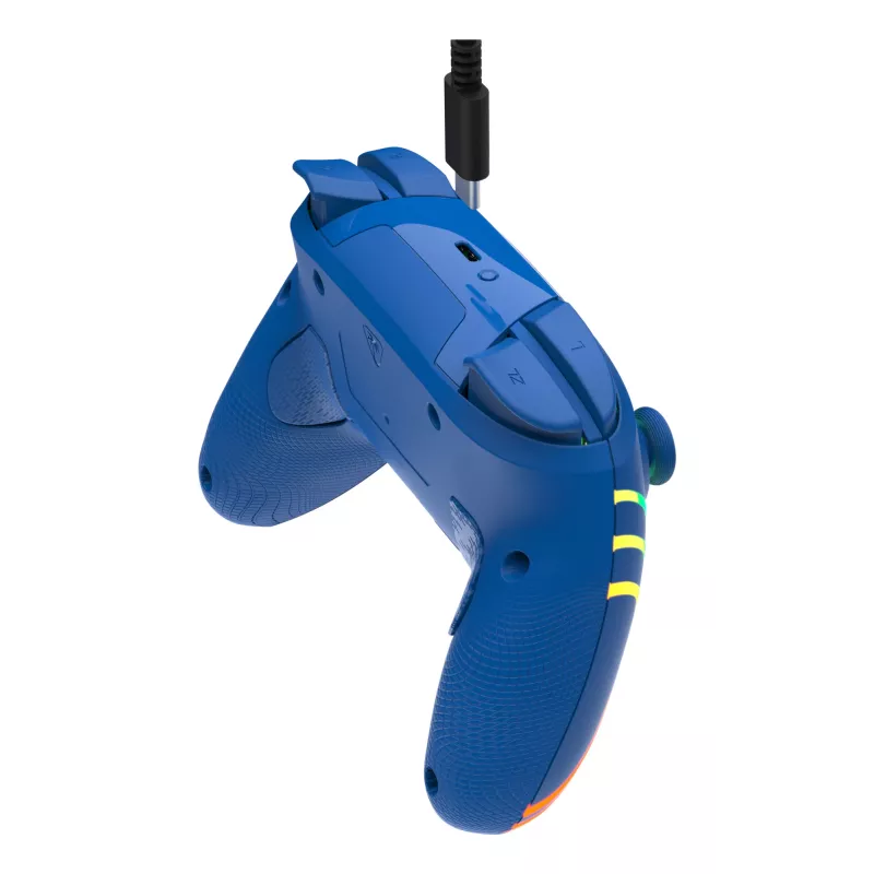 Juhtmega ja juhtmevaba mängupult Turtle Beach Afterglow Wave Blue Nintendo Switch 2 jaoks — Bluetooth/USB-C, RGB, sisseehitatud 20 h aku, 3 m kaabel