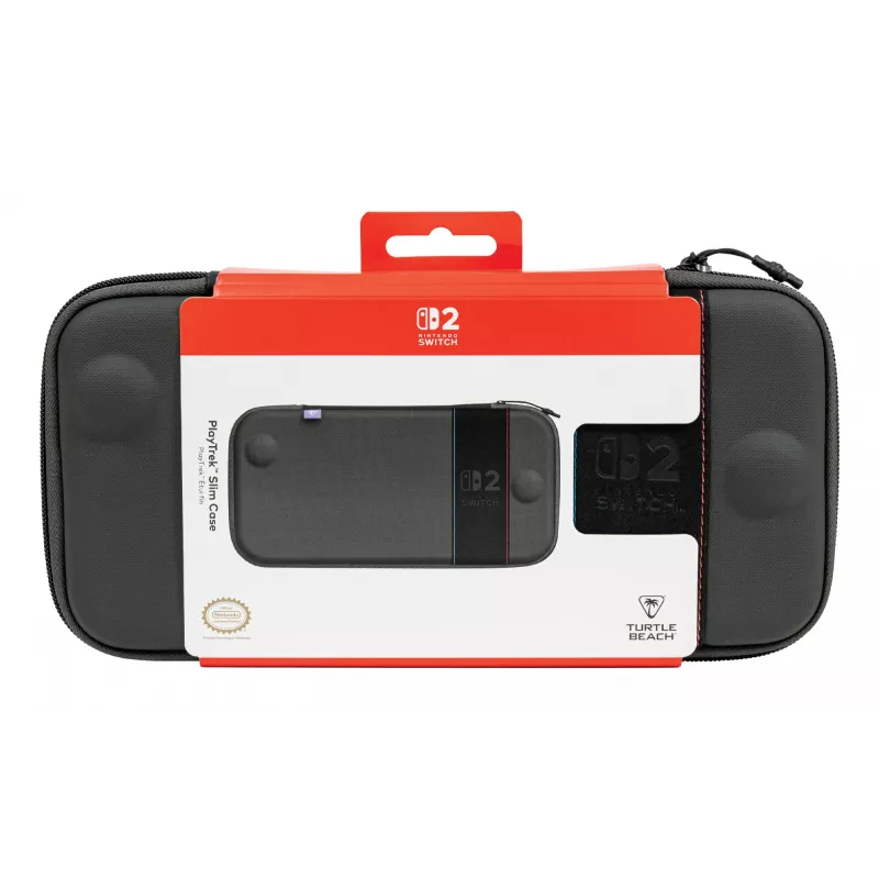 Reisikohver Turtle Beach PlayTrek õhuke Case Nintendo Switch 2-le — Söemust, 290×58×145 mm