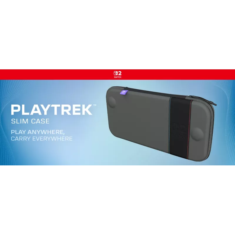 Reisikohver Turtle Beach PlayTrek õhuke Case Nintendo Switch 2-le — Söemust, 290×58×145 mm