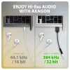 Axagon ADA-HA USB-A kuni 3,5 mm pesaga Hi-Res DAC heliadapter, 384 kHz / 32 bit, stereo