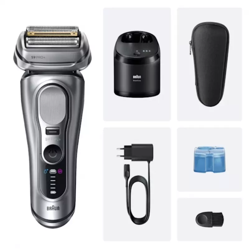 Foil shaver Braun Series 9 Pro+ 9667CC hõbedane roostevaba teras