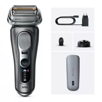Fooliumhabemenuga Braun Series 9 Pro+ 9625s — grafiit, 5 terapead, Li‑Ion aku, trimmer, märg- ja kuivhabe