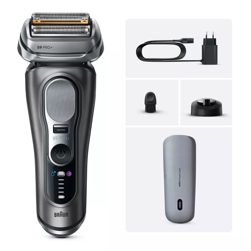 Fooliumhabemenuga Braun Series 9 Pro+ 9625s — grafiit, 5 terapead, Li‑Ion aku, trimmer, märg- ja kuivhabe