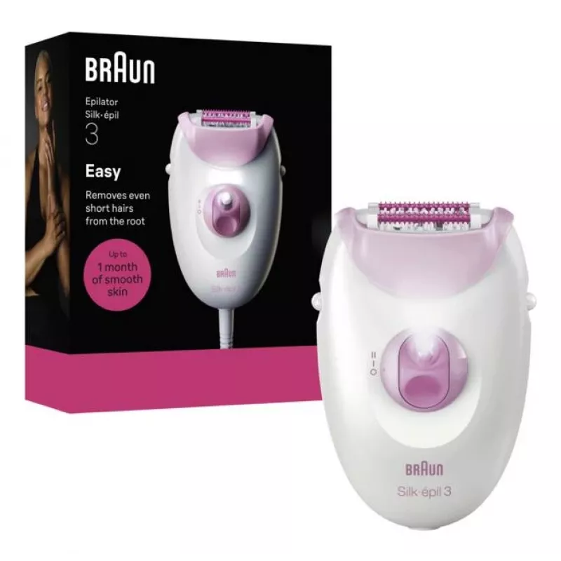 Braun Silk-epil 3-000 20 pintsetti Roosa