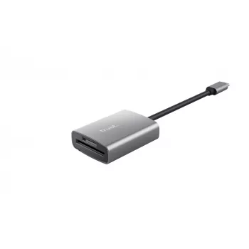 Trust 24136 kaardilugeja USB 3.2 Gen 1 (3.1 Gen 1) USB-C Alumiinium