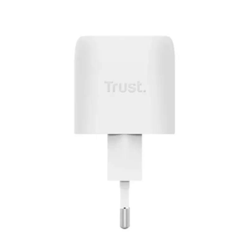 Laadija Trust Maxo 30W USB-C GaN laadija siseruumidesse kiirlaadimine valge