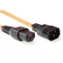 ACT toitejuhe C13 IEC Lock C14 oranž 3 m PC942 230V 10A