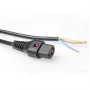 ACT toitejuhe C13 IEC Lukk avatud ots must 2 m PC1025 230 V 10 A