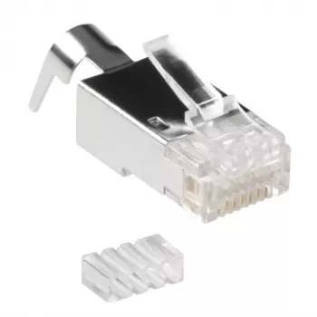 ACT RJ45 (8P/8C) CAT6A varjestatud modulaarpistik ümarkaablile täis- või keerutatud soontega