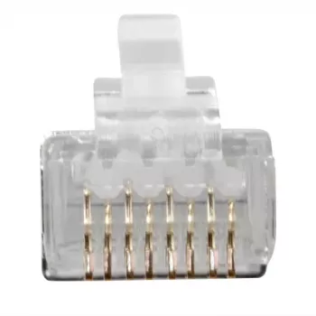 ACT RJ45 (8P/8C) CAT6A varjestatud modulaarpistik ümarkaablile täis- või keerutatud soontega