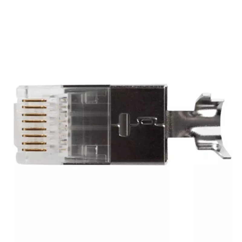 ACT RJ45 (8P/8C) CAT6A varjestatud modulaarpistik ümarkaablile täis- või keerutatud soontega