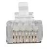 ACT RJ45 (8P/8C) CAT6A varjestatud modulaarpistik ümarkaablile täis- või keerutatud juhtmetega