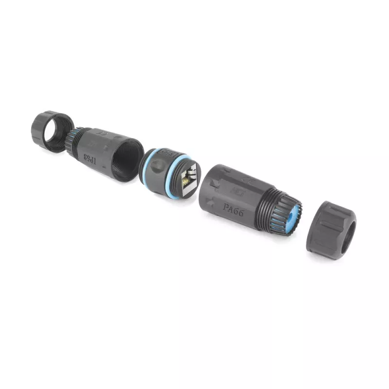 ACT Shielded CAT6A Outdoor IP68 RJ45 Coupler SD6522, Cat6A varjestatud Ethernet inline-ühenduspesa