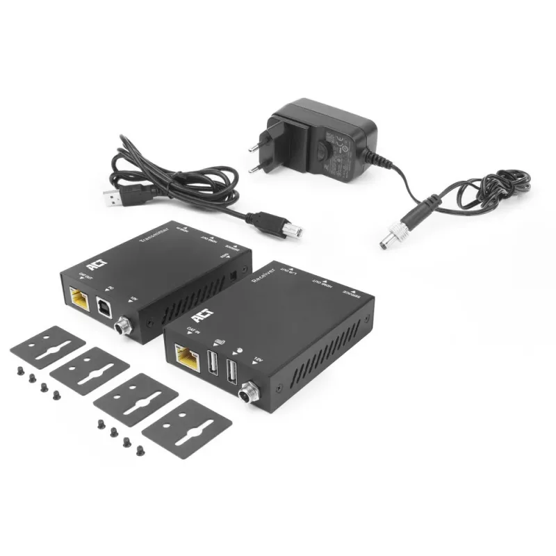 ACT 4K HDMI 2.0 KVM pikenduskomplekt üle CAT6A kuni 70 meetrit
