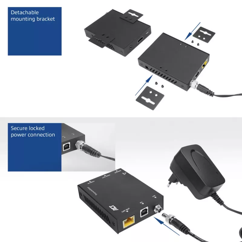 ACT 4K HDMI 2.0 KVM pikenduskomplekt üle CAT6A kuni 70 meetrit