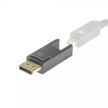 ACT asendusadapter Mini DisplayPort-DisplayPort aktiivsete optiliste DisplayPort-kaablite jaoks, eemaldatava pistikuga