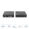 Audio otsepikenduskomplekt ACT AC7710 — digitaalne/analoog üle Cat5e/Cat6 koos DAC-iga, TOSLINK I/O, kuni 300 m, 5 V USB-toide