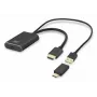 ACT HDMI USB USB-C emasesse adapterisse, 4K@60Hz. Kaabli pikkus: 0,25 m, Pistik 1: USB USB-C, Pistik 2: HDMI + USB. Kogus pakendis: 1 tk