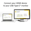 ACT HDMI USB USB-C emasesse adapterisse, 4K@60Hz. Kaabli pikkus: 0,25 m, Pistik 1: USB USB-C, Pistik 2: HDMI + USB. Kogus pakendis: 1 tk