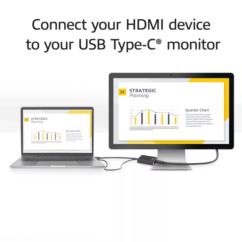 ACT HDMI USB USB-C emasesse adapterisse, 4K@60Hz. Kaabli pikkus: 0,25 m, Pistik 1: USB USB-C, Pistik 2: HDMI + USB. Kogus pakendis: 1 tk
