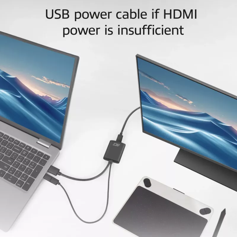 ACT HDMI USB USB-C emasesse adapterisse, 4K@60Hz. Kaabli pikkus: 0,25 m, Pistik 1: USB USB-C, Pistik 2: HDMI + USB. Kogus pakendis: 1 tk