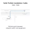 ACT sinine 40 meetrit S/FTP CAT6A B2ca PoE++ 100W massiivne eelotsastatud paigalduskaabel, RJ45 isane – isane