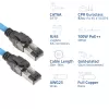 ACT sinine 65 meetrit S/FTP CAT6A B2ca PoE++ 100W soliidne eelpaigalduskaabel, RJ45 isane – isane