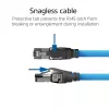 ACT 25 meetrit S/FTP CAT6A B2ca PoE++ 100W, täisjuhtmega eelpaigalduskaabel, RJ45 isane – emane