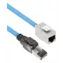 ACT S/FTP Cat6A B2ca PoE++ 100W täisjuhtmeline eelterminaaditud paigalduskaabel RJ45 isas–emas, 70 m (FB0170)