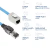 ACT S/FTP Cat6A B2ca PoE++ 100W täisjuhtmeline eelterminaaditud paigalduskaabel RJ45 isas–emas, 70 m (FB0170)