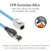 ACT S/FTP Cat6A B2ca PoE++ 100W täisjuhtmeline eelterminaaditud paigalduskaabel RJ45 isas–emas, 70 m (FB0170)