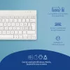 R-Go Tools ergonoomiline klaviatuur R-Go Compact Break, kompaktne klaviatuur pausitarkvaraga, QWERTZ (CH), Bluetooth, valge