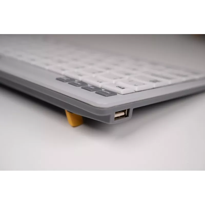 BakkerElkhuizen UltraBoard 950 V2 UK Qwerty, juhtmega, USB, käärikklahvlüliti, QWERTY, tumehall, helehall