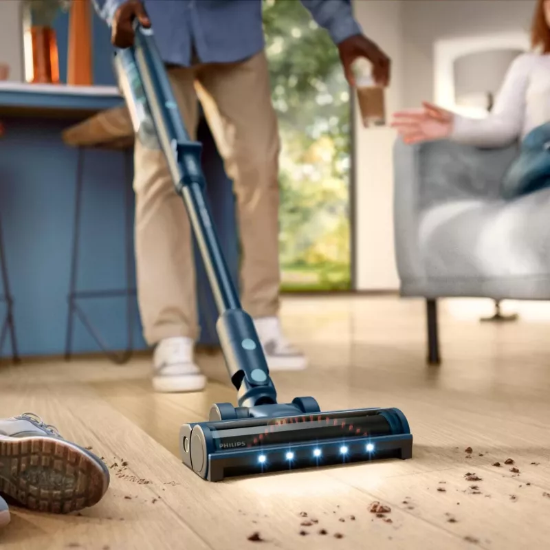 Kepstolmuimeja Philips XC5242/10 — akutoitel, tolmukotita, 0,27 L tolmumahutiga, Li‑Ion 25,2 V, kõvadele ja pehmetele põrandatele (Sage)