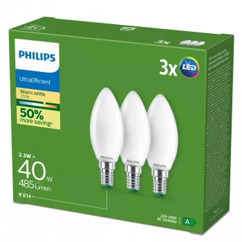 Philips LED pirn 2,3 W E14 soe valge 485 lm 300° CRI 80 50 000 h
