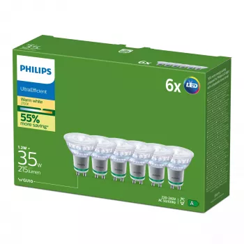 LED-pirn Philips GU10 1,2 W 215 lm Soe valge 36° CRI 80