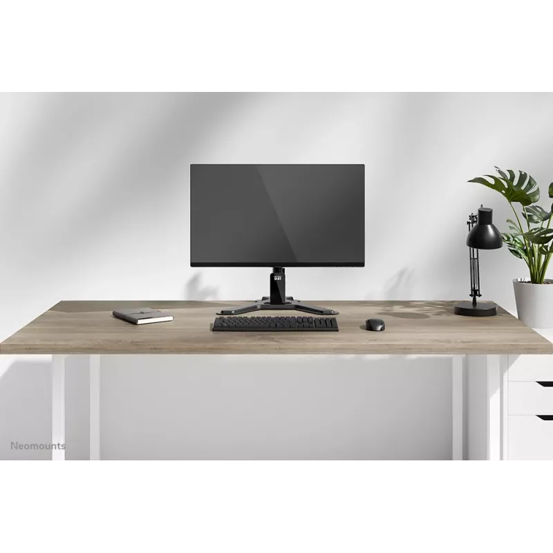 Neomounts DS45-600BL1 ühe monitori alus 10–32-tolliste ekraanide jaoks, VESA 75x75–100x100, max 9 kg, vabaltseisev, must