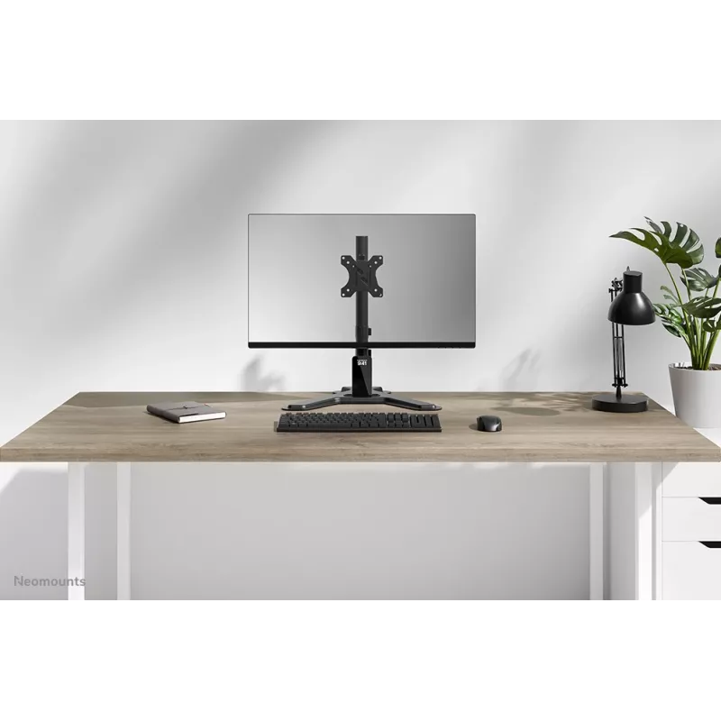 Neomounts DS45-600BL1 ühe monitori alus 10–32-tolliste ekraanide jaoks, VESA 75x75–100x100, max 9 kg, vabaltseisev, must
