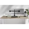 Kahe monitori alus Neomounts DS45-600BL2 ekraanidele 10–32 tolli, toetab 2 kuvarit, max 6 kg, VESA 75x75–100x100, vabaltseisev, must