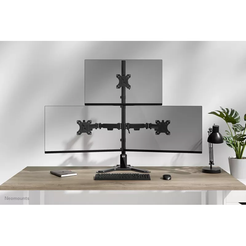 Neomounts DS45-600BL2-1 Kolmekordne monitorialus 10-32 tolli