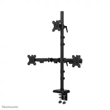 Neomounts DS60-600BL2-1 kolmekordne monitorihoidik 10-32 tolli, Klamber/Läbiviigukinnitus, 9 kg, 25.4 cm (10 tolli), 81.3 cm (32 tolli), 100 x 100 mm, Must