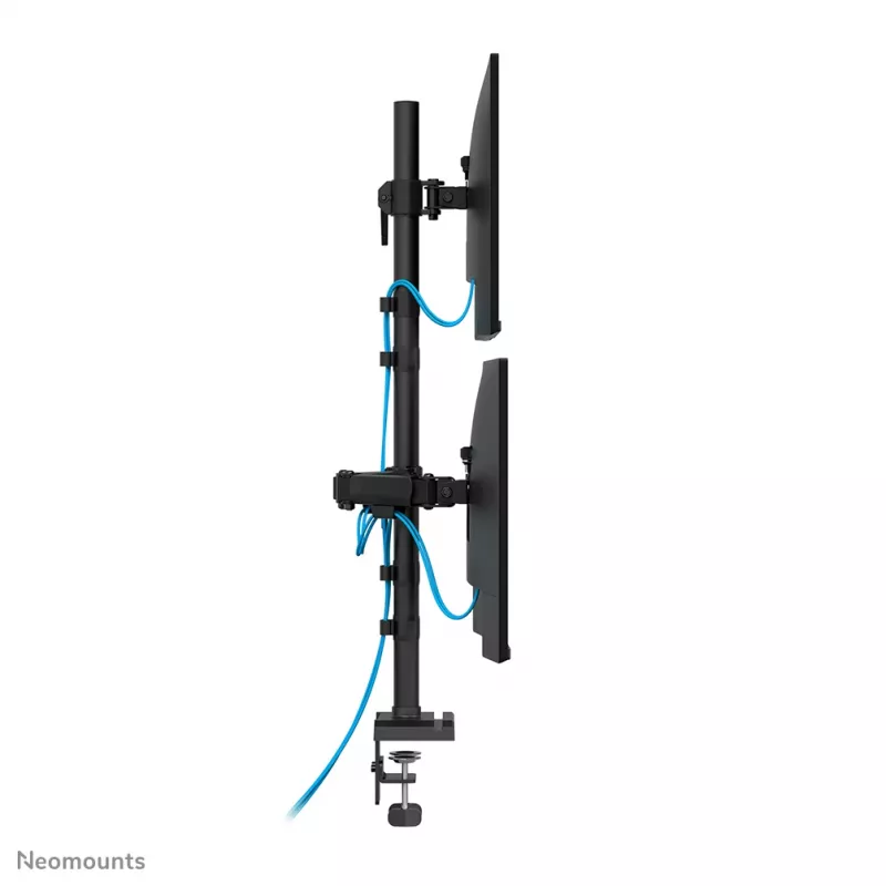 Neomounts DS60-600BL2-1 kolmekordne monitorihoidik 10-32 tolli, Klamber/Läbiviigukinnitus, 9 kg, 25.4 cm (10 tolli), 81.3 cm (32 tolli), 100 x 100 mm, Must