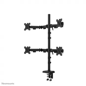 Neomounts DS60-600BL2-2 nelja monitori käsi 10–32-tollistele ekraanidele, VESA 75x75–100x100, maksimaalne koormus 8 kg, klamber/laualäbiviik, must